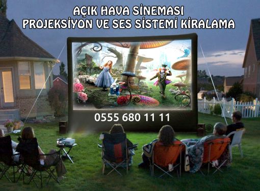 açık hava sinema sistemi projeksiyon kiralama açık hava sineması kiralık projeksiyon ankara